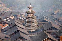 Drum towers in Zhaoxing